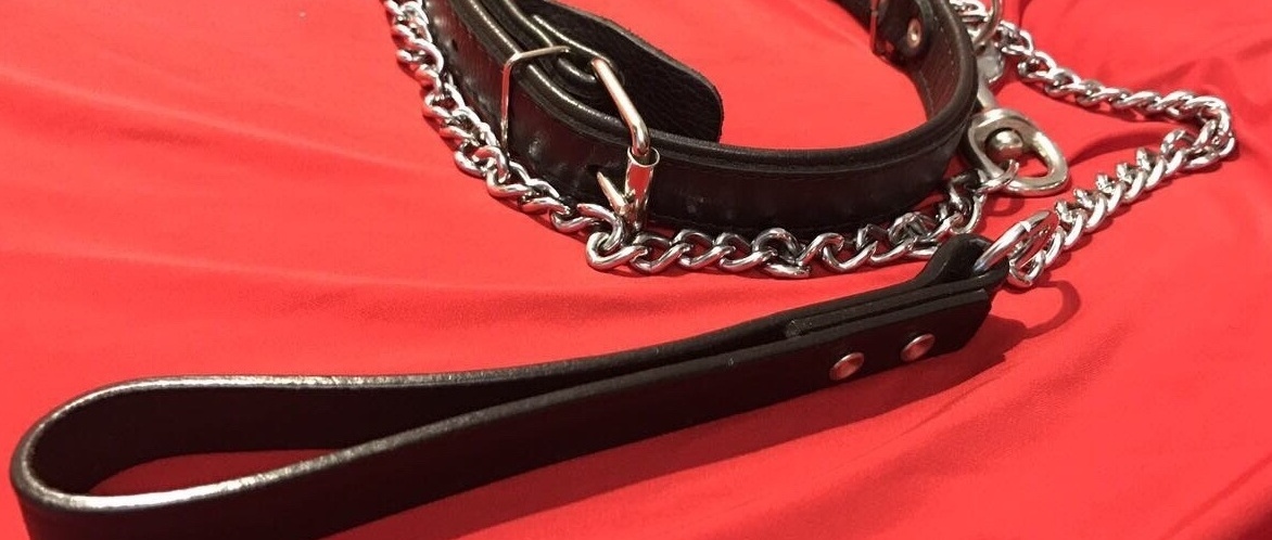 Photo of a collar used by Online BDSM Mistress